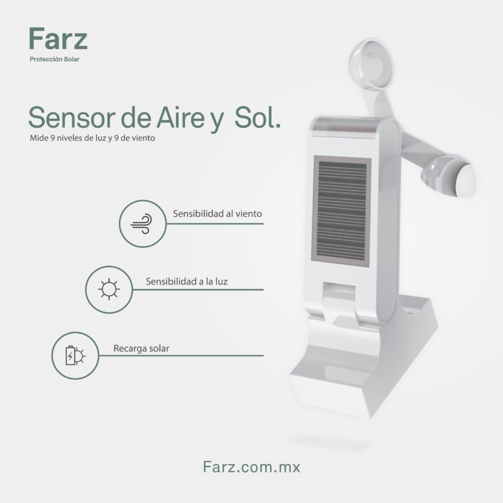 funciones de un sensor para toldos retráctiles