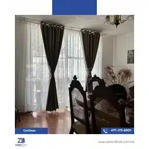 cortinas decorativas con ojillos y tergal 